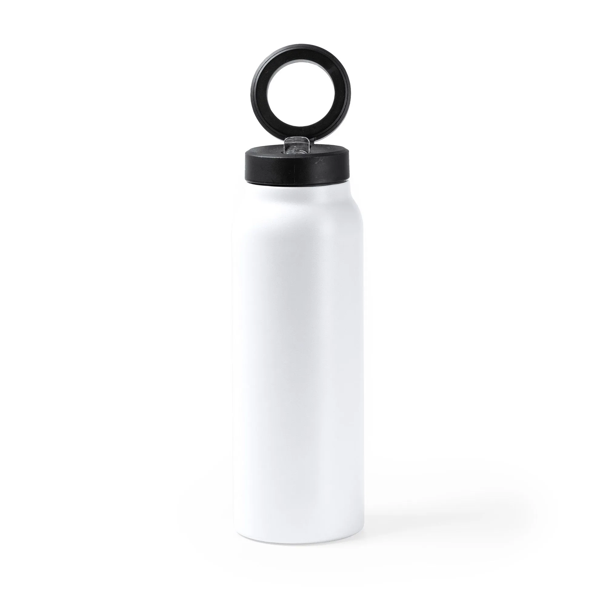 Рекламен двустенен термос със стойка за телефон 750 ml