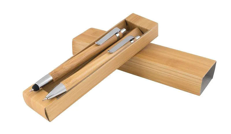 Рекламен комплект от авт. молив и химикалка BAMBOO