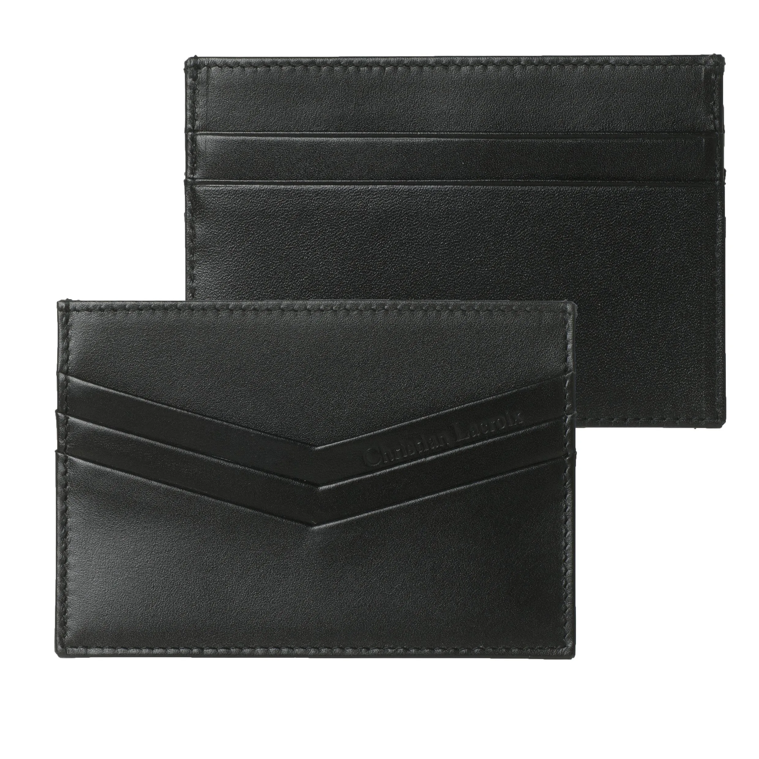 Рекламен кожен портфейл за карти Double Chevron