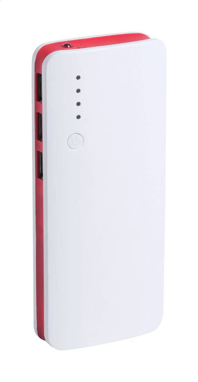 Рекламна преносима батерия 10000 mah, 3 USB изхода с LED фенерче - Kaprin