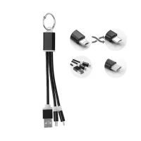 Рекламно USB кабел за зарядно с ключодържател